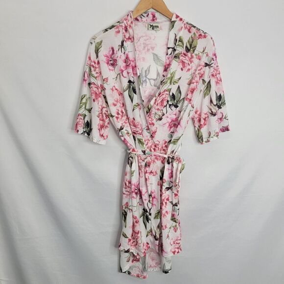 𝅺show ME YOUR MUMU Brie Robe Multicolor Short Sleeve Kimono Floral Cardigan - Picture 2 of 14